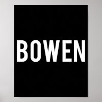 Bowen - Cool New Funny Name Fan Gift Tee 