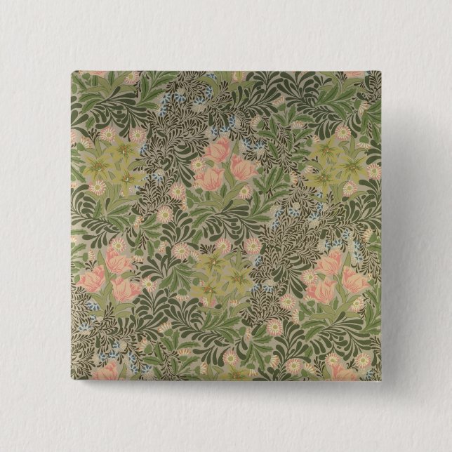 Bower' design 15 cm square badge (Front)