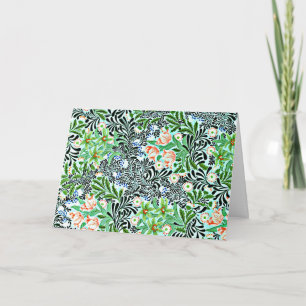 Bower, vintage William Morris pattern, Card