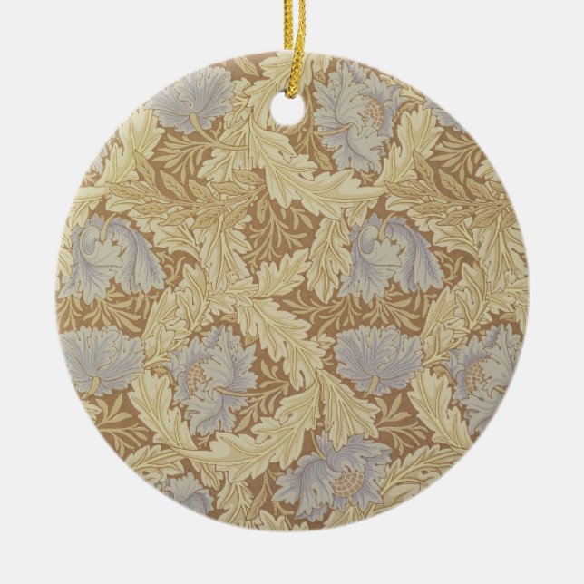 'Bower' wallpaper design Ceramic Tree Decoration (Front)