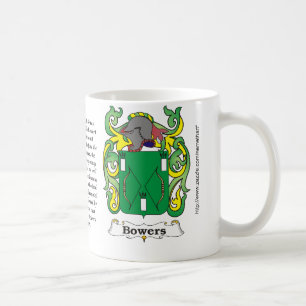 Bowers Family Coat of Arms mug
