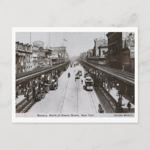 Bowery, North of Grand, New York City 1910 Vintage Postcard