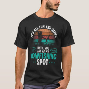 Bowfisher Airboat Fisherman Bowfishing Spot Bowfis T-Shirt