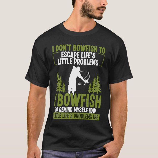 Bowfisher Fisherman Airboat Bowhunter Archer Bowfi T-Shirt (Front)