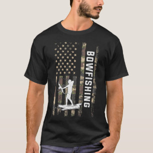 Bowfishing American Flag bowfishing T-Shirt