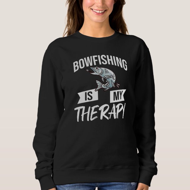 Bowfishing Bow Lights Arrows Crossbow Bowfisher   Sweatshirt (Front)