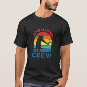 Bowfishing Crew Retro Vintage Fish Bow Hunting Bow T-Shirt