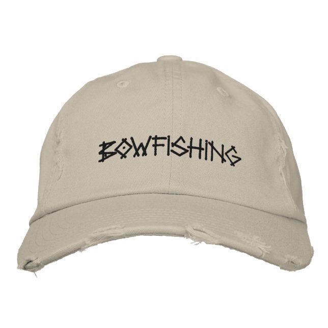 BOWFISHING Embroidered Hat (Front)