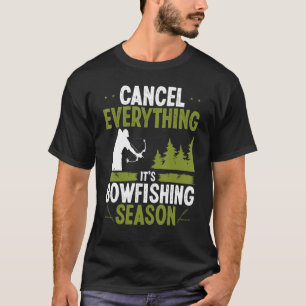 Bowfishing Season Airboat Fisherman Bow Hunter Bow T-Shirt