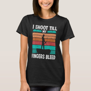 Bowfishing till my Fingers bleed Airboat Fisherman T-Shirt