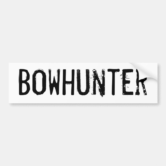 Bowhunter Bumper Sticker (Front)
