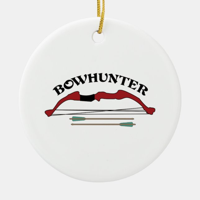 BOWHUNTER CERAMIC TREE DECORATION (Front)