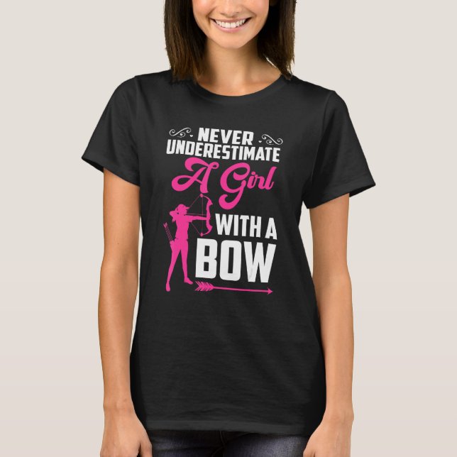 Bowhunter Shooting Fans  Archery For Girls Women T-Shirt (Front)