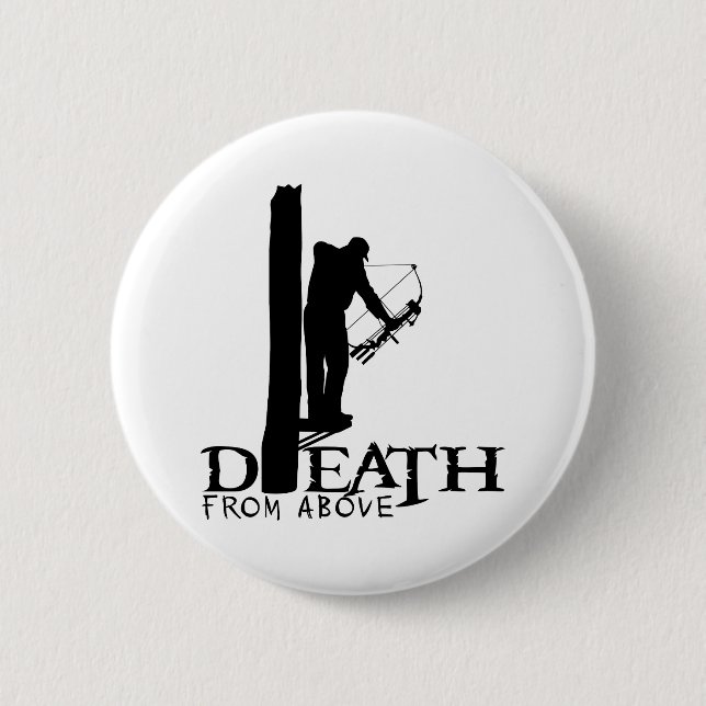 BOWHUNTING 6 CM ROUND BADGE (Front)