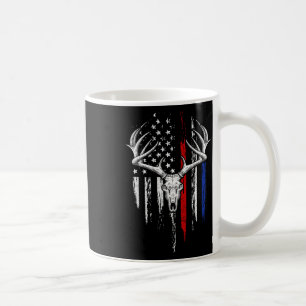 Bowhunting American Flag Usa Bow Whitetail Deer Hu Coffee Mug