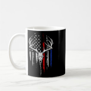 Bowhunting American Flag Usa Bow Whitetail Deer Hu Coffee Mug