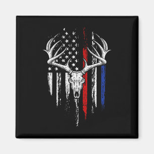 Bowhunting American Flag Usa Bow Whitetail Deer Hu Magnet