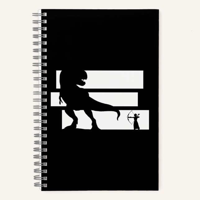 Bowhunting Dinosaurs Fantasy Archery Notebook (Front)