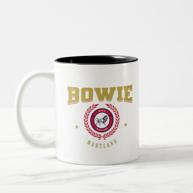 Bowie Maryland Two-Tone Coffee Mug (Left)