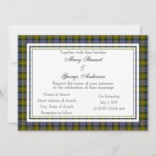 Bowie Scottish Wedding Invitation