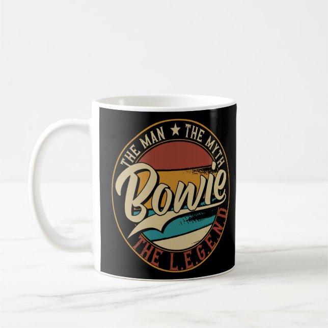 Bowie The man the myth the legend  Coffee Mug (Left)