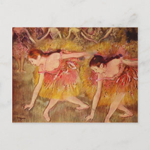 Bowing Dancers - Edgar Degas - 1885 Postcard