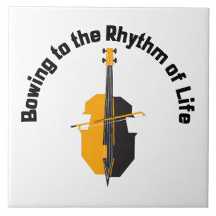 Bowing to the Rhythm of Life Cello Tile