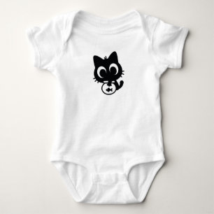 Bowl and the Kitty Baby Bodysuit