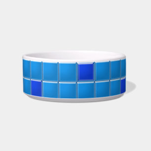 Bowl - Blue Square Mosaic