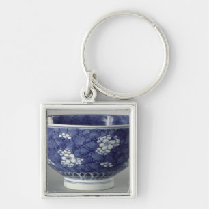 Bowl decorated with cherry blossom key ring
