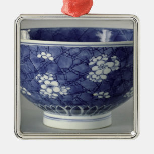 Bowl decorated with cherry blossom metal tree decoration