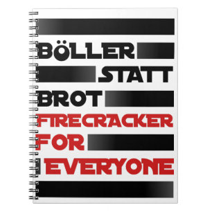 Bowl instead of bread! notebook