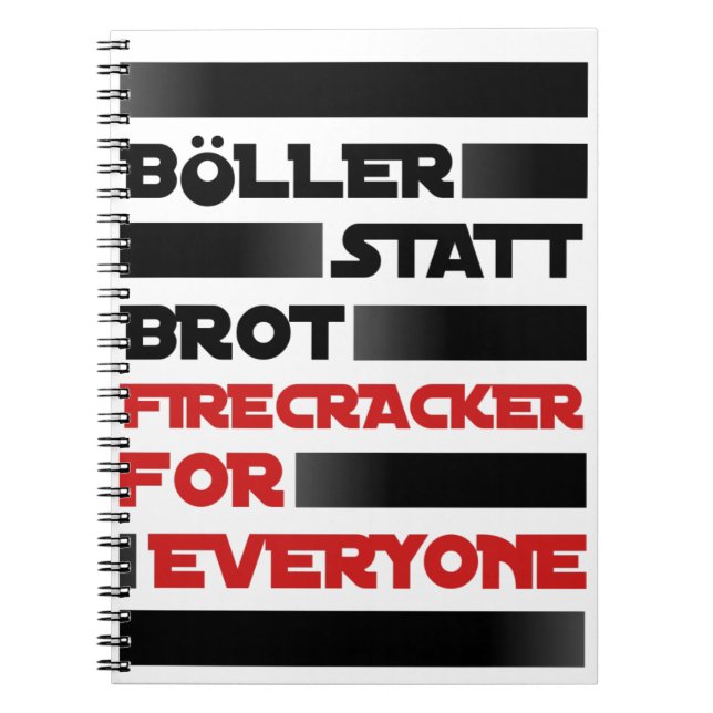 Bowl instead of bread! notebook (Front)