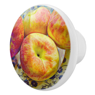 Bowl of Apples Ceramic Knob