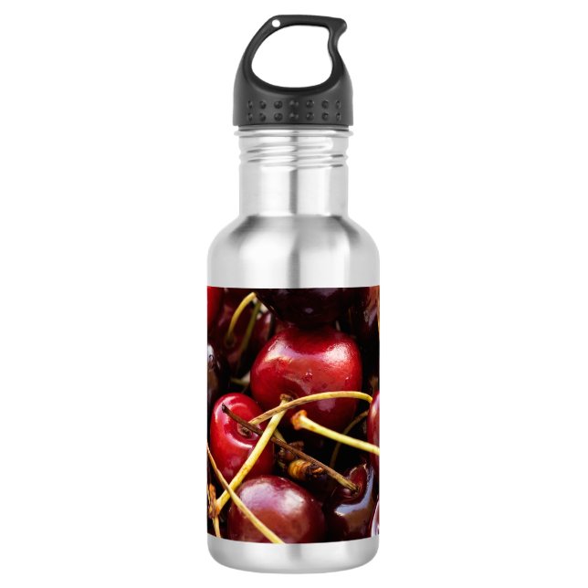 bowl of Cherries 532 Ml Water Bottle (Front)