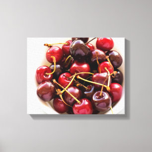 bowl of Cherries Canvas Print