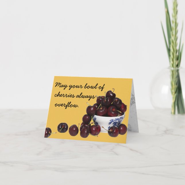 Bowl of Cherries Card (Front)