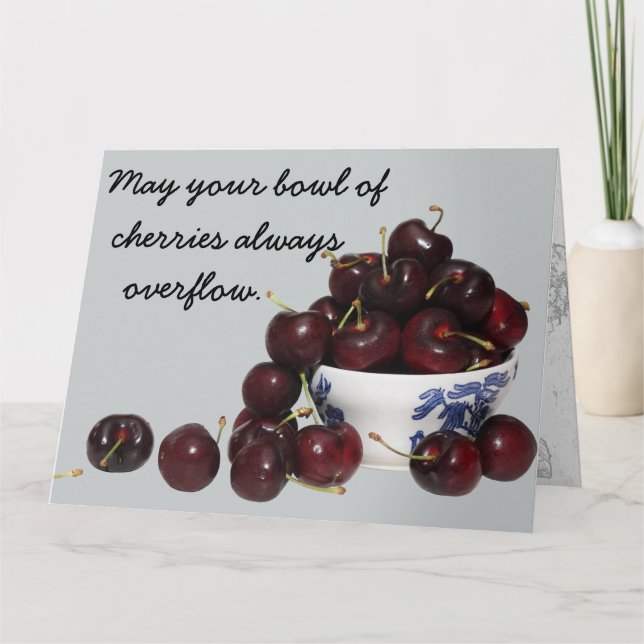 Bowl of Cherries Card (Front)