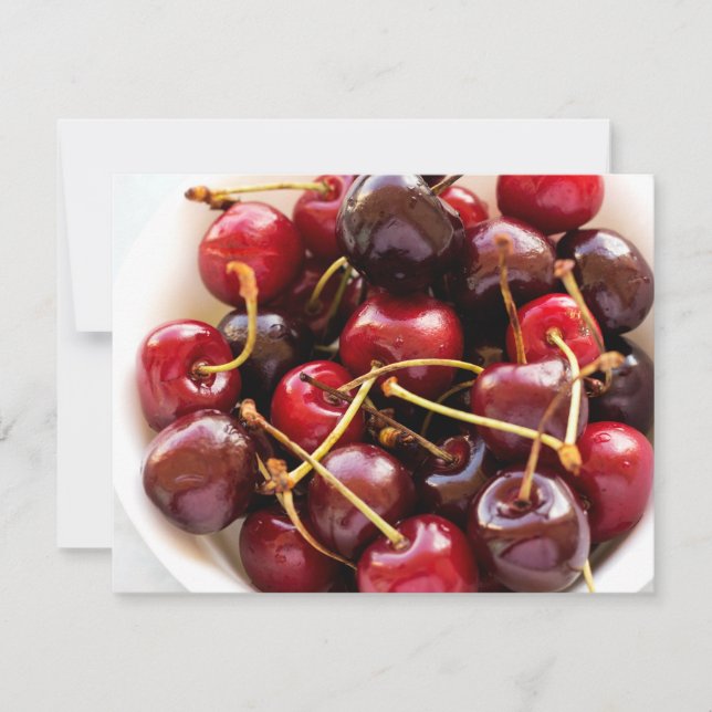 bowl of Cherries Holiday Card (Front)