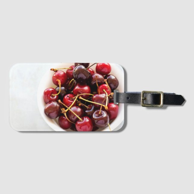 bowl of Cherries Luggage Tag (Front Horizontal)