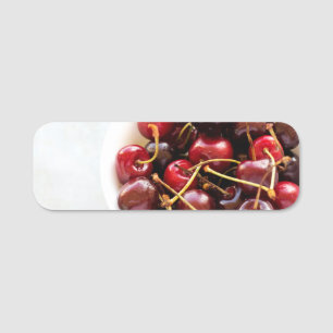 bowl of Cherries Name Tag