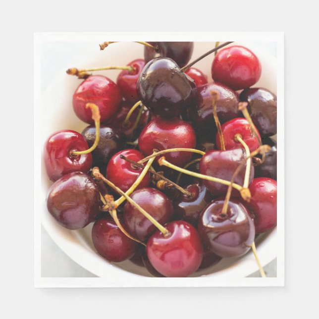 bowl of Cherries Napkin (Front)