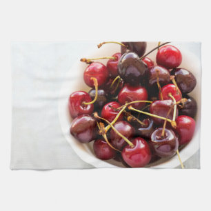 bowl of Cherries Tea Towel