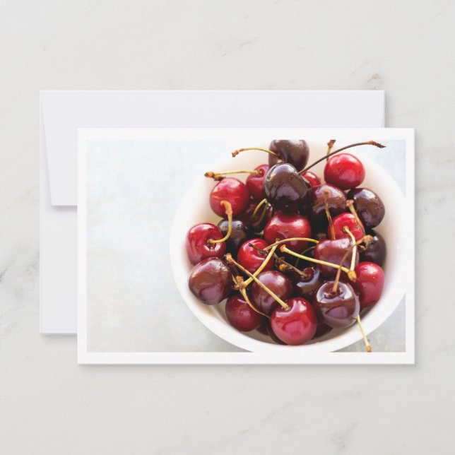 bowl of Cherries Thank You Card (Front)
