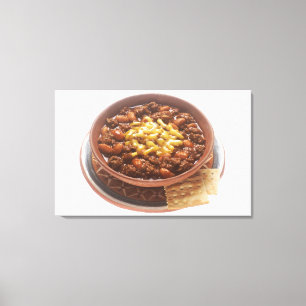 Bowl of Chilli Canvas Print