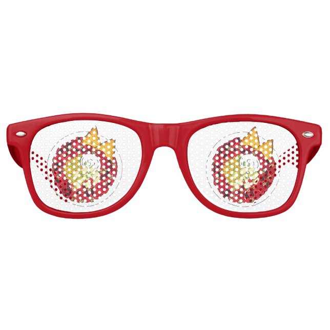 Bowl of Chilli Chilli Chile con Carne Cookoff Food Retro Sunglasses (Front)