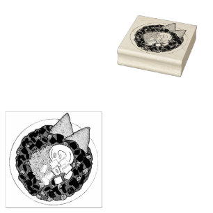 Bowl of Chilli Chilli Chile con Carne Cookoff Food Rubber Stamp