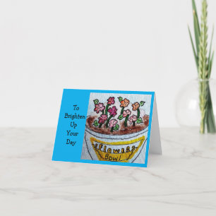 Bowl of Flowers  Card