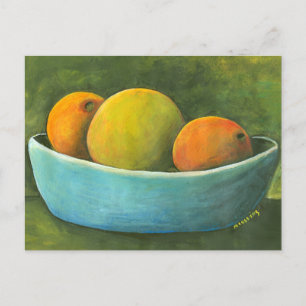 Bowl Of Fruit Still Life Postcard