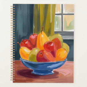 Bowl of Fruit Watercolor Painting Planner